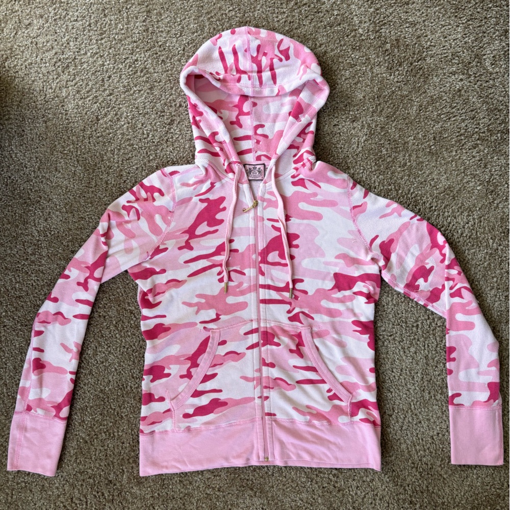 COPY - Juicy Couture Pink Camouflage Hoodie